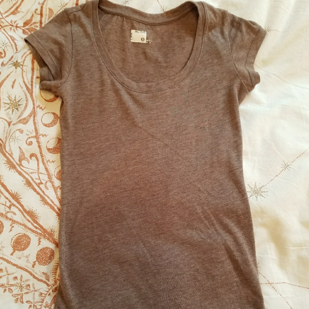 Brown Fitted Tee